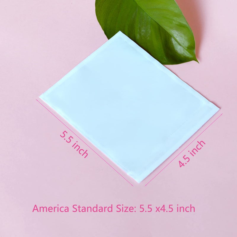 IN SAFE PACK 1000 PCS 4.5""x 5.5"" Clear Self-Adhesive Packing List Envelopes - Shipping/Mailing Pouch Enclosed Bags for Packing Slips Invoice Label - Image 3